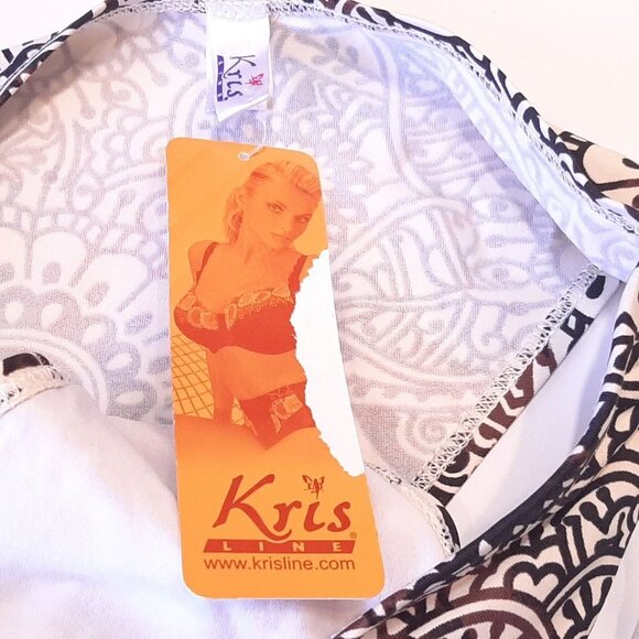 3/$20 NEW Kris Line Strappy Bikini Bottom Wood Accent Boho Tribal Medallion - Picture 6 of 8